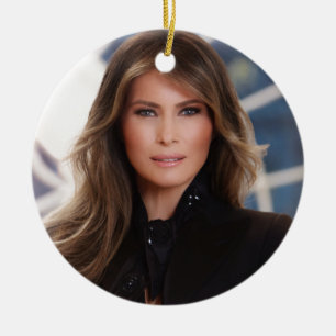Melania Trump Official White House Photo Ceramic Ornament