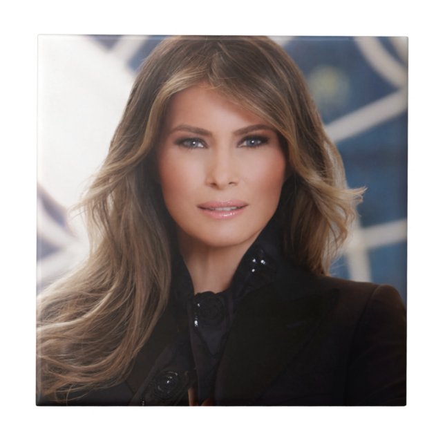 Melania Trump Official White House Photo Ceramic Tile (Front)