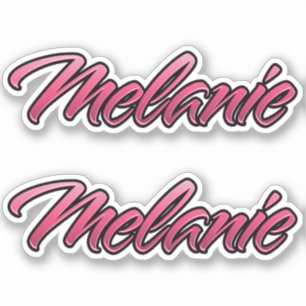 Melanie faded pink sticker sticker embroiderset