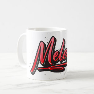 Melanie red Heart Graffiti Tasse Kaffeetasse Coffee Mug