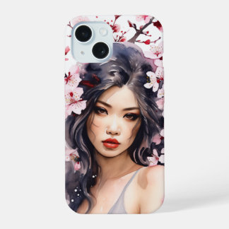 Melanie Sakura Cherry Blossom Girl iPhone 15 Case