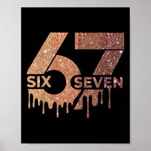 Melanin 67 Funny Six Seven Meme African Black Hist Poster
