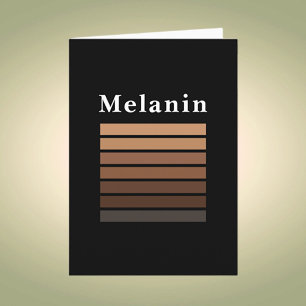 Melanin African American Black History Month Card