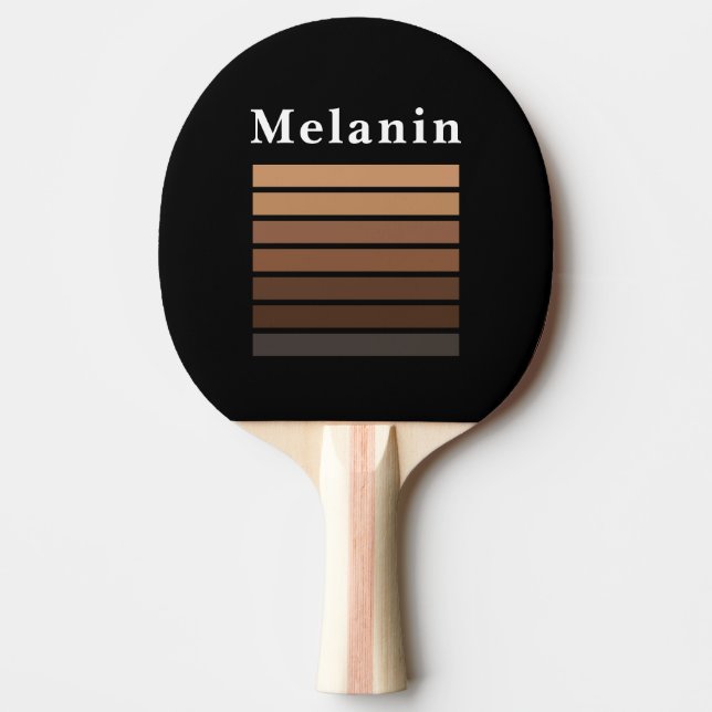 Melanin African American Black History Month Ping Pong Paddle (Front)