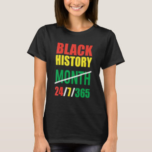 Melanin African American Heritage Black History Mo T-Shirt