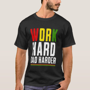 Melanin African American Proud Dad Father's Day T-Shirt
