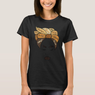 Melanin Afro Woman Black History Month BLM Melanin T-Shirt
