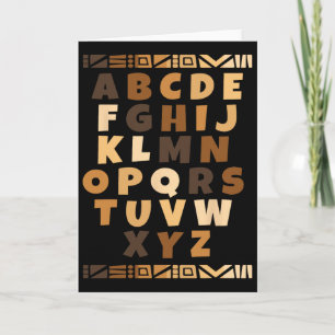 Melanin Alphabet Black History Month Blm Teachers Card