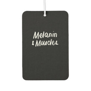 Melanin And Muscles Black Is Beautiful Workout Gym Car Air Freshener