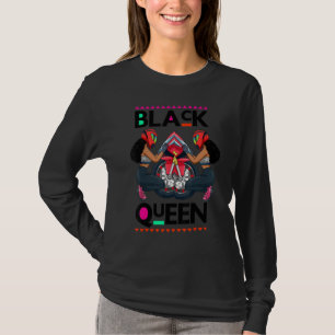 Melanin Bike Rider Black Queen Women Motorcycle Bi T-Shirt
