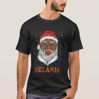 Melanin Black African American Santa Xmas Christma