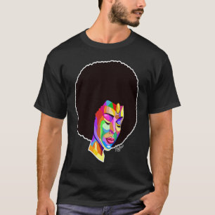 Melanin Black Afro Woman Colourful by Nosiac T-Shirt
