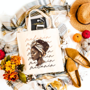 Melanin - Black Girl Art Tote Bag