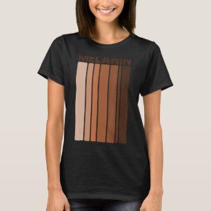 Melanin Black Pride Afro Queen King Gifts African T-Shirt
