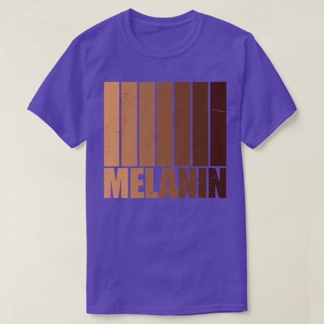 Melanin Black Pride BLM Black History Month Queen  T-Shirt (Design Front)