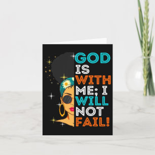 Melanin Black Women Christian Bible Scripture Psal Card