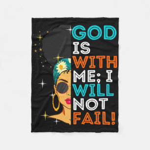 Melanin Black Women Christian Bible Scripture Psal Fleece Blanket