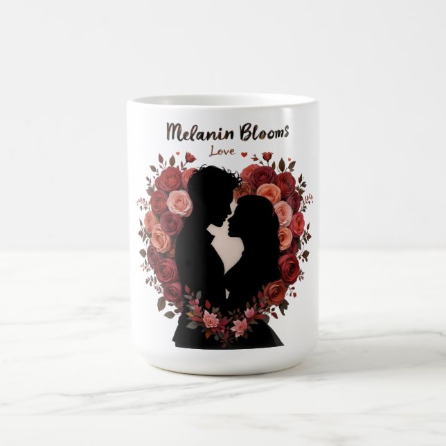 MELANIN BLOOMS LOVE VALENTINE'S DAY COFFEE MUG (Center)