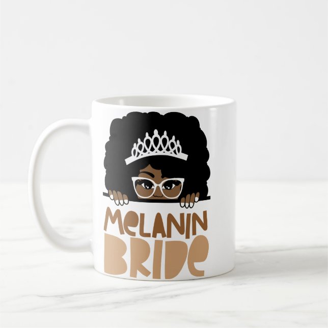 Melanin Bride Coffee Mug (Left)