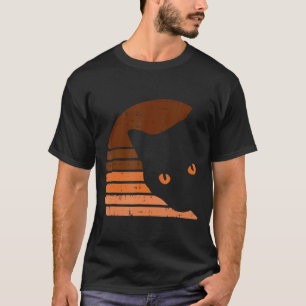 Melanin Cat Black History Month Retro Blm African T-Shirt
