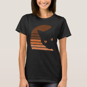 Melanin Cat Black History Month Retro BLM African  T-Shirt