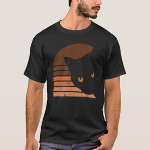 Melanin Cat Black History Month Retro BLM African  T-Shirt