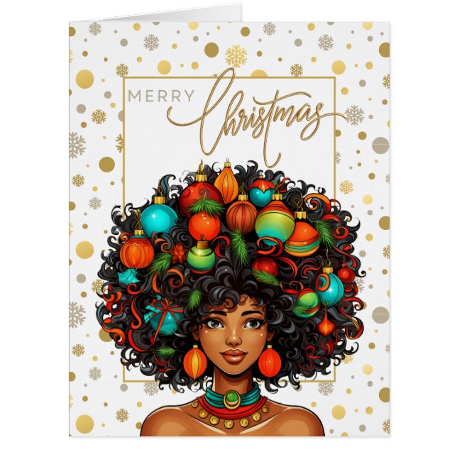 Melanin Christmas Black Queen Melanin Woman Xmas  (Front)