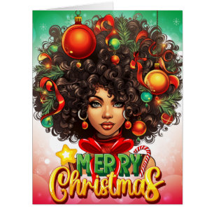Melanin Christmas Black Queen Melanin Woman Xmas