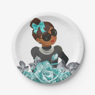 Melanin Collection | Glam Doll Paper Plate