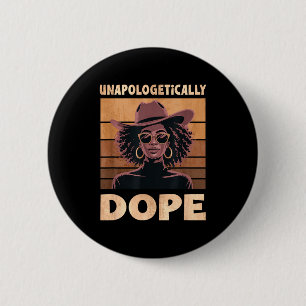 Melanin Cowgirl Retro Unapologetically 6 Cm Round Badge
