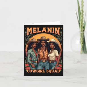Melanin Cowgirl Squad Sticker Card