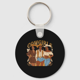 Melanin Cowgirls African Melanin Cowgirl Swag Blac Key Ring