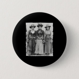 Melanin cowgirls black history month african 6 cm round badge