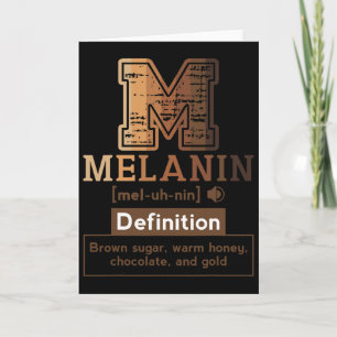 Melanin Definition Brown Melanin Sugar Black Queen Card