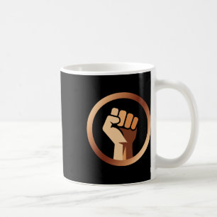 Melanin Fist Black History Month Afro American Afr Coffee Mug