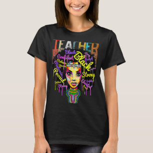 Melanin Girl Black History Month Teacher Outfit Af T-Shirt