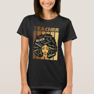 Melanin Girl Black History Month Teacher Outfit Af T-Shirt