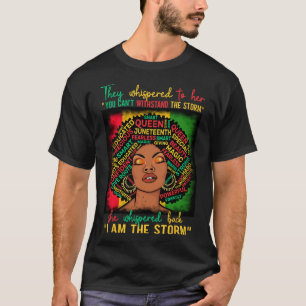 Melanin Girl Black Women Black History Month T-Shirt