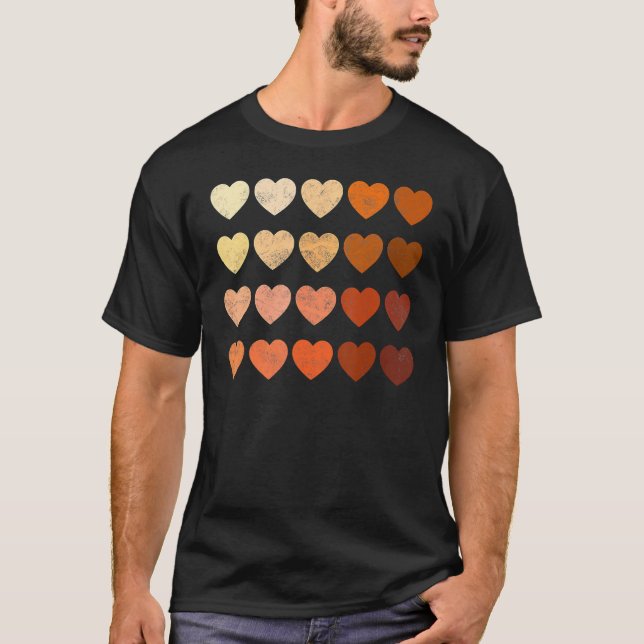 Melanin Heart Black History Month Black Pride Wome T-Shirt (Front)