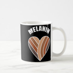 Melanin Heart Black History Month Cute Blm African Coffee Mug