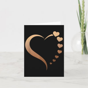 Melanin Heart Black History Month Proud Black Afri Card