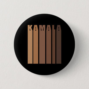 Melanin Kamala Harris 2024 Election Sticker  6 Cm Round Badge