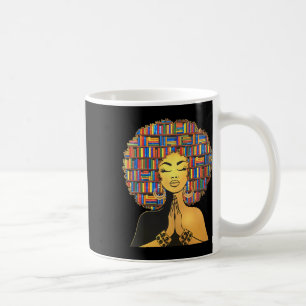 Melanin Librarian Bookworm Book Lover Black Histor Coffee Mug