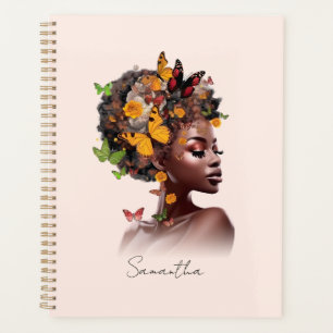 Melanin Magic: Afro Hair and Colourful Butterfly Planner