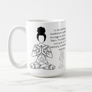 Melanin Meditation Motivational Quote Coffee Mug