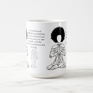 Melanin Meditation Motivational Quote  Coffee Mug