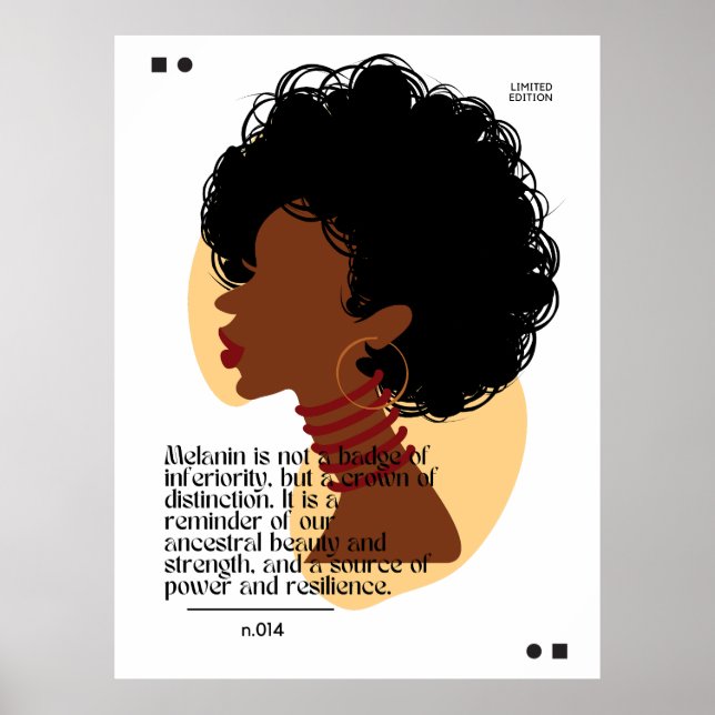 Melanin Motivation  Poster (Front)