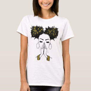 Melanin Poppin Black Girl Magic Plus Size Faith Ba T-Shirt
