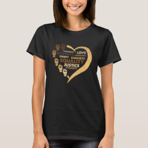 Melanin Power Fist Heart Black History Month BLM A T-Shirt