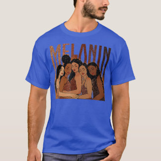 Melanin Princess African American Girls Black Hist T-Shirt
